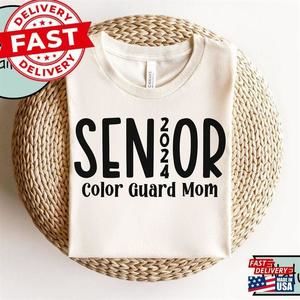 Cute Color Guard Mom Senior Shirt Retro Team Tshirt